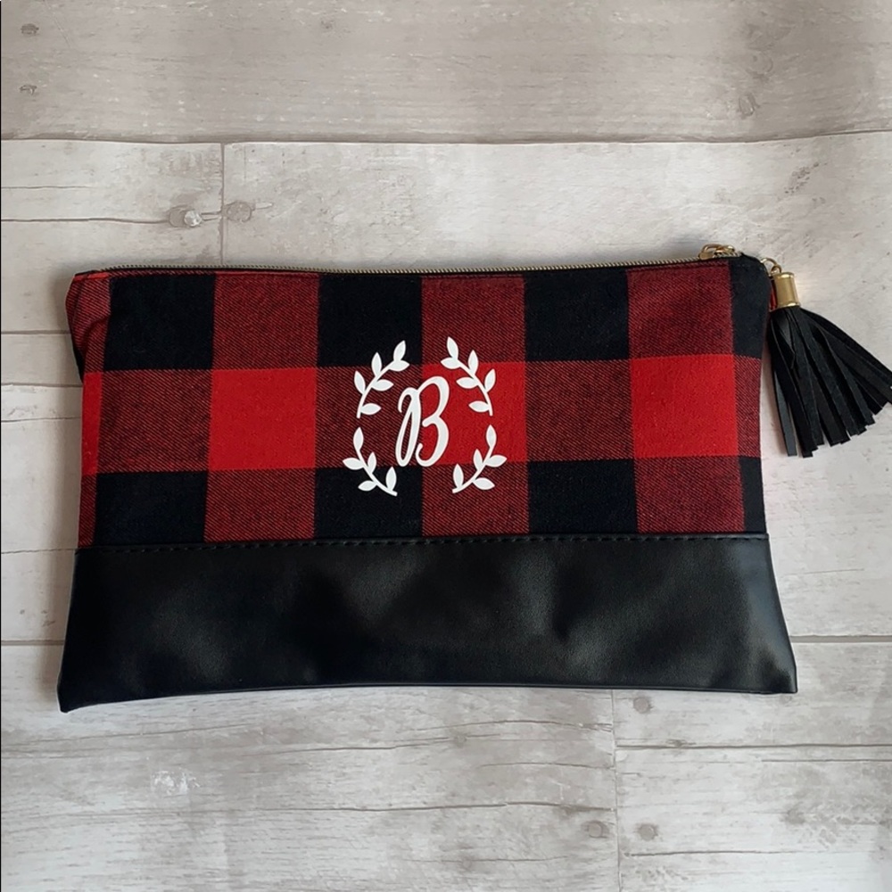 Buffalo check custom bag w/zipper tassels - Picture 2 of 10